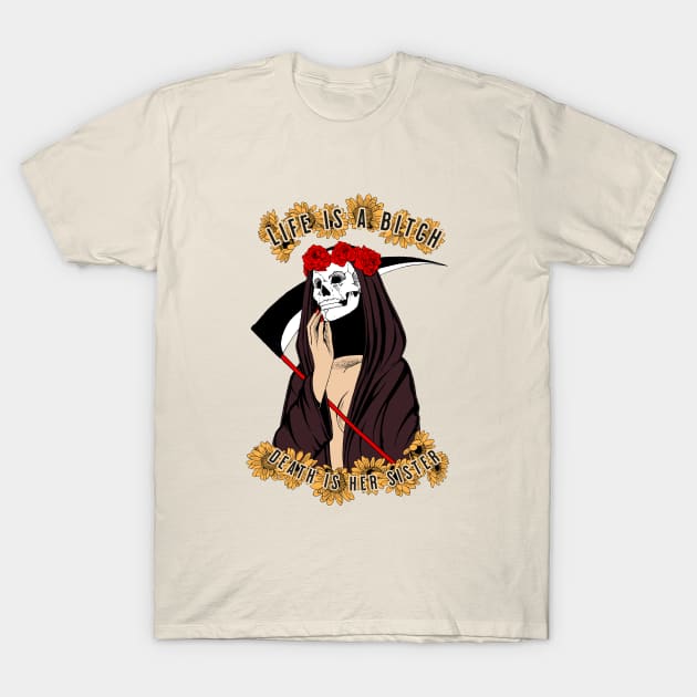 Death Bitch T-Shirt by sffuma